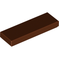 Lego destička 1x3 hladká, červeno hnědá (4666343, 6100769)